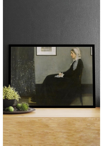 Whistlers Mother - James Abbott Sanatsal Çerçeveli Tablo