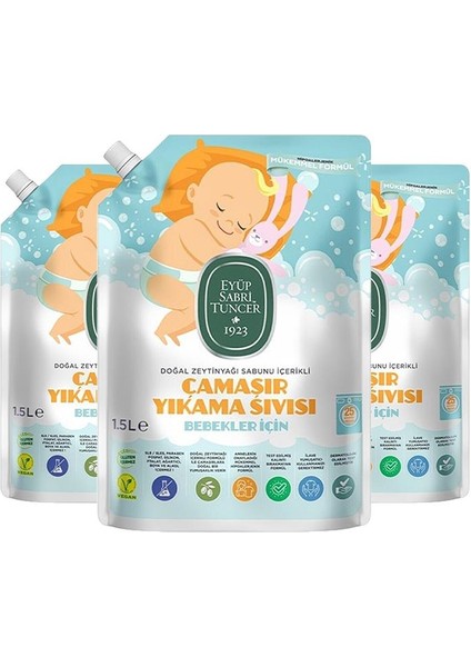 Bebek Çamaşır Deterjanı 1500 ml x 3