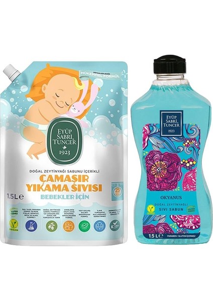 Sıvı Sabun Okyanus ve Bebek Çamaşır Deterjanı 1500 ml