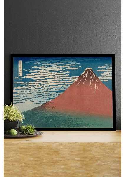 Fine Wind Clear -Katsushika Hokusai Sanatsal Çerçeveli Tablo