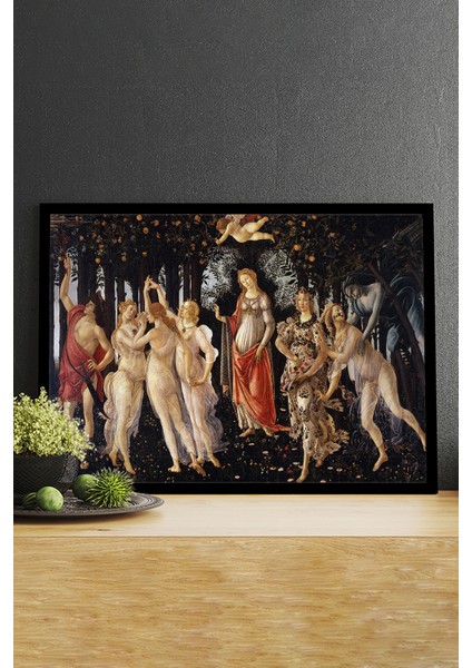 Ilkbahar - Primavera - Botticelli Sanatsal Çerçeveli Tablo