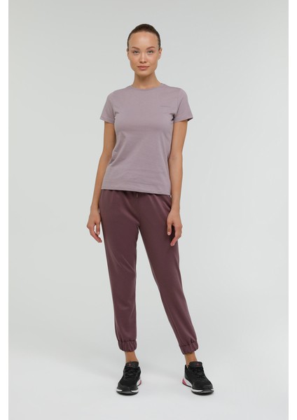 W-CT122 Basıc C Neck T-Sh Pastel Mor Kadın Kısa Kol T-Shirt modelleri