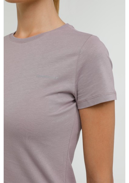 W-CT122 Basıc C Neck T-Sh Pastel Mor Kadın Kısa Kol T-Shirt fırsatları