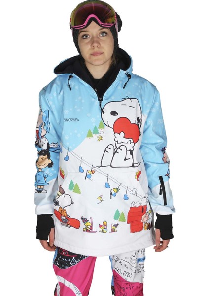 Cuddle Yaka Fermuarlı Snowboard & Kayak Montu SS7768