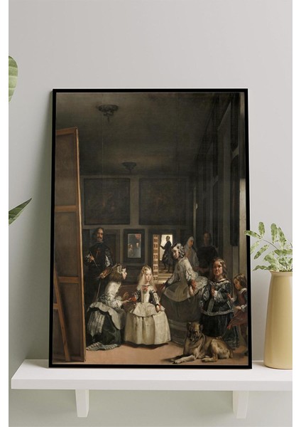 Las Meninas-Nedime -Diego Velazquez Sanatsal Çerçeveli Tablo
