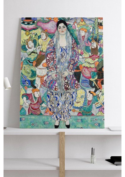 Friederike Maria Beer Portresi - Klimt Sanatsal Kanvas Tablo