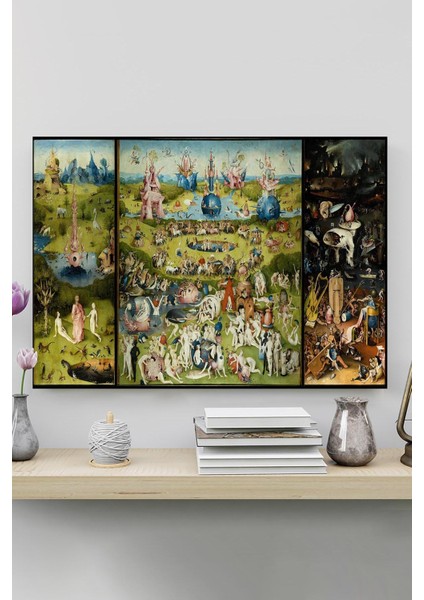 Dünyevi Zevkler Bahçesi - Hieronymus Bosch Sanatsal Poster