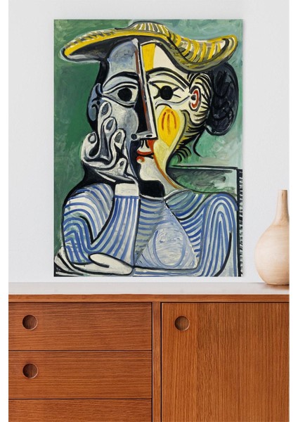 Woman With Yellow Hat - Pablo Picasso Sanatsal Poster