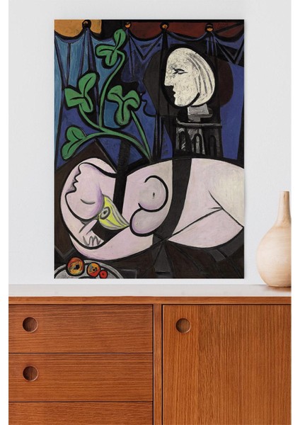 Yeşil Yapraklar ve Büst - Pablo Picasso Sanatsal Poster