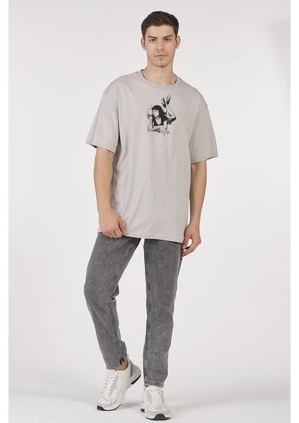 Oversize T-Shirt Mia Stroke Gri fiyatları