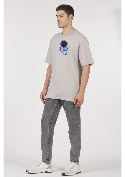 Space Astronot Coffee Gri