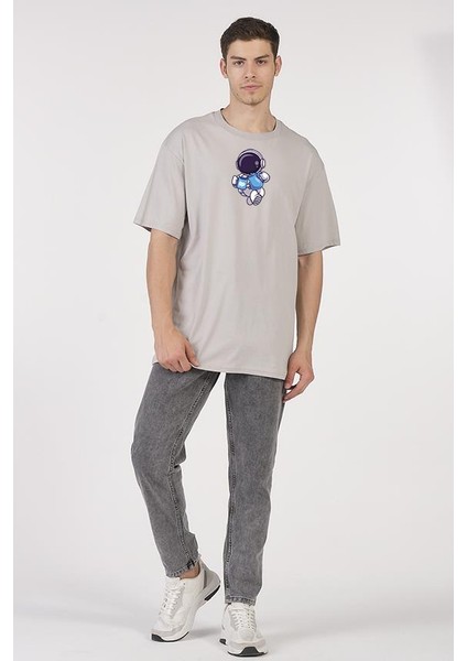 Space Astronot Coffee Gri