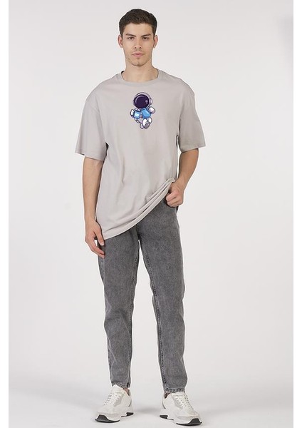 Space Astronot Coffee Gri