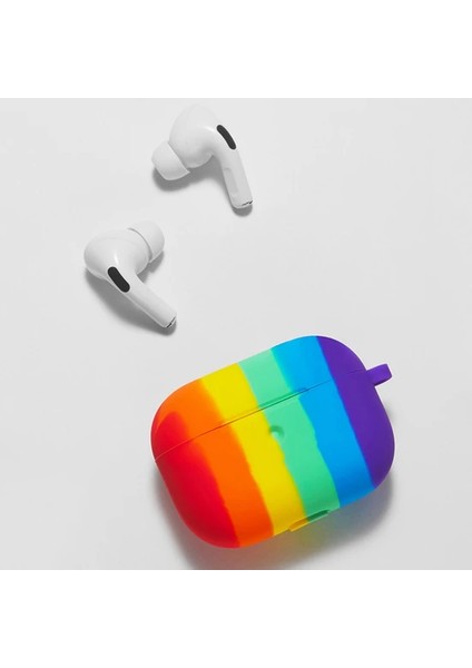 Gökkuşağı Pro Uyumlu Airpods Silikon Koruma Kılıf fiyatları