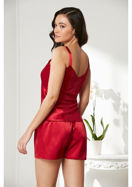 Pıerre Cardın 2480 Kadın 3 Lü Pijama Şort Sabahlık Takım