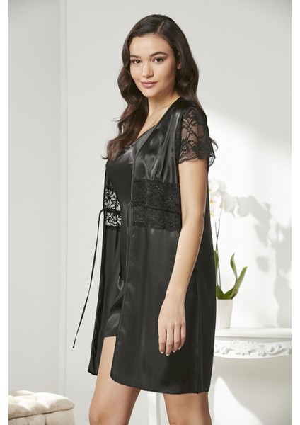 Pıerre Cardın 2480 Kadın 3 Lü Pijama Şort Sabahlık Takım fırsatları