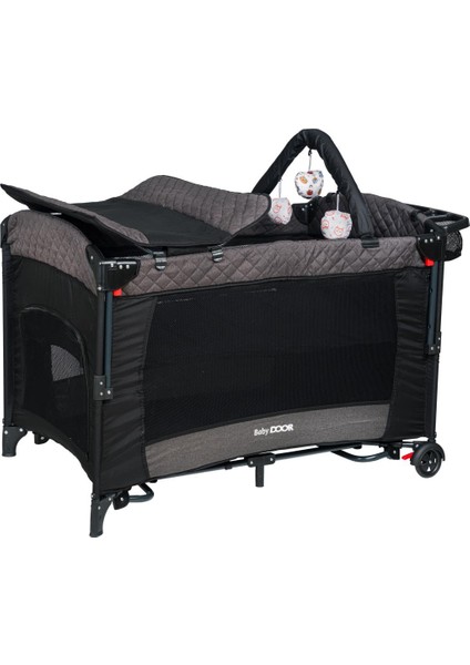 Babydoor Mia Comfort Anne Yanı Park Yatak Oyun Parkı 70X110 +Yatak Antrasit fiyatları