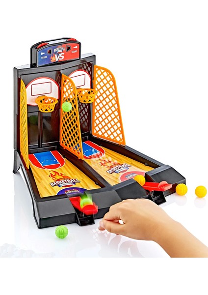 Oyuncak Parmak Basketbol Set Masa Üstü Ikili Mini Set