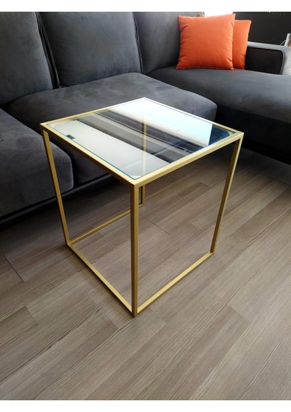 Athena Kare Gold Metal Yan Sehpa