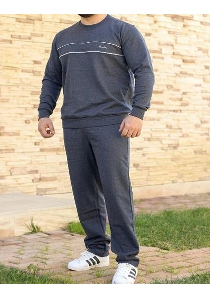 0 yaka Siyah Eşofman Takımı