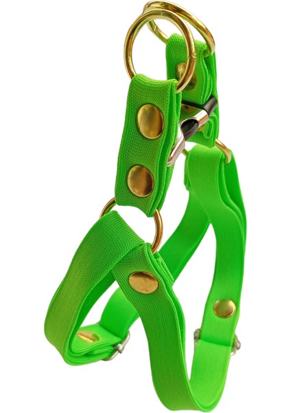 Köpek göğüs tasması minik ırk yumuşak kolon yeşil genişlik:1,5cm boyun ölçüsü:22-40cm ayarlamalı dog harness GT3-31 fırsatları