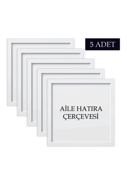 5 Adet Aile Çerçeve Seti Tablo Seti Boş Çerçeve Masa Üstü Çerçeve