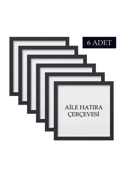 6 Adet Aile Çerçeve Seti Tablo Seti Boş Çerçeve Masa Üstü Çerçeve