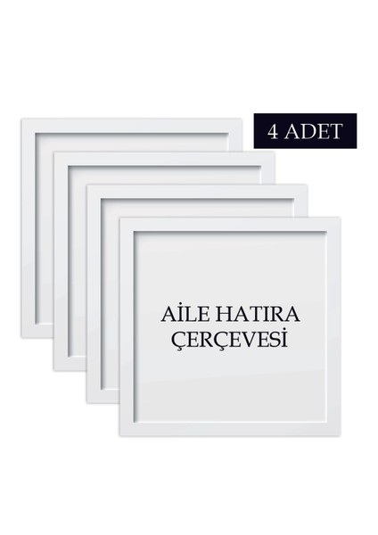 4 Adet Aile Çerçeve Seti Tablo Seti Boş Çerçeve Masa Üstü Çerçeve