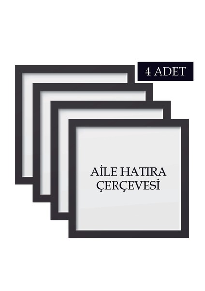 4 Adet Aile Çerçeve Seti Tablo Seti Boş Çerçeve Masa Üstü Çerçeve