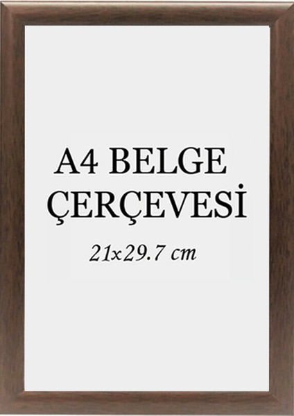 Özcanlar Çerçeve Diploma Çerçevesi  Belge Çerçevesi Sertifika Fotoğraf Çerçevesi A4 Tekli Boş Çerçeve 21X30