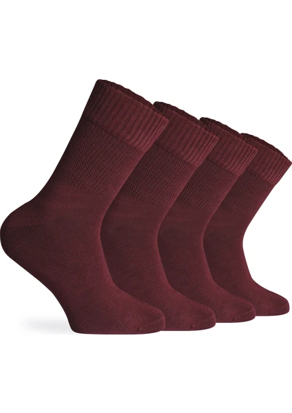 Nova Socks Kadın 4'lü Bambu Lastiksiz Sıkmayan Extra Rahat Şeker Çorabı / Çorap