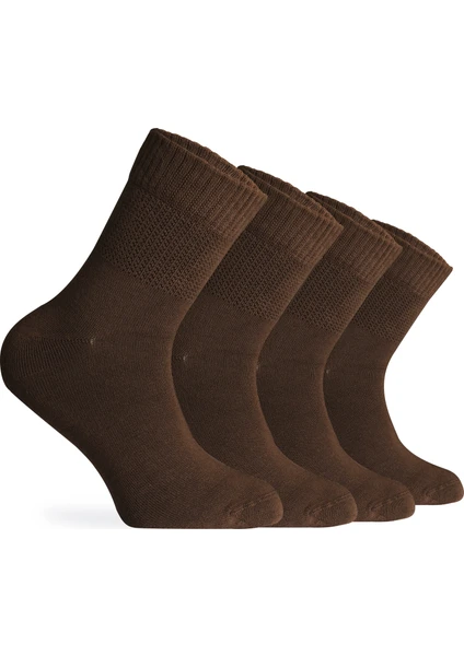 Nova Socks Kadın 4'lü Bambu Lastiksiz Sıkmayan Extra Rahat Şeker Çorabı / Çorap