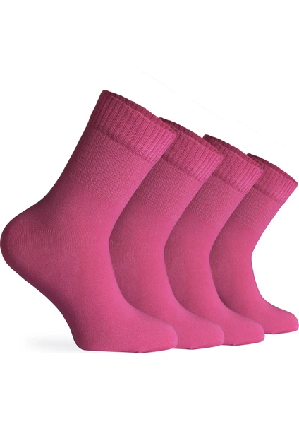 Nova Socks Kadın 4'lü Bambu Lastiksiz Sıkmayan Extra Rahat Şeker Çorabı / Çorap