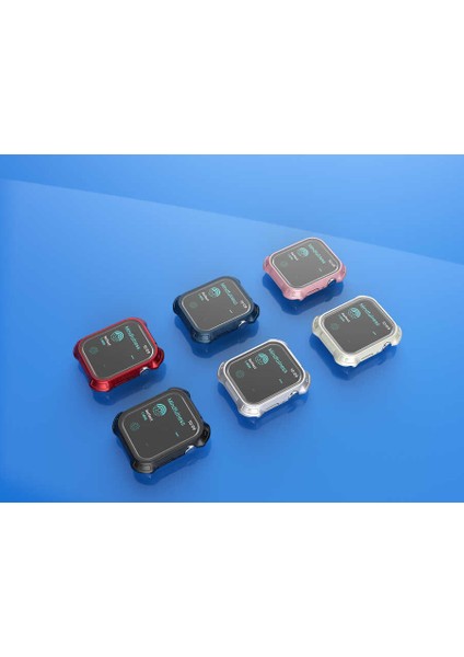 Apple Watch 7 Tank Zırh Kasa ve Ekran Koruyucu Gard 10 45mm Gümüş fiyatları