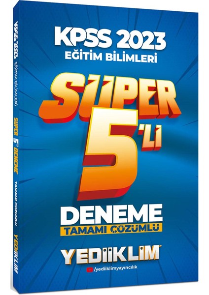 2023 KPSS Eğitim Bilimleri Tamamı Çözümlü Süper 5'li Deneme