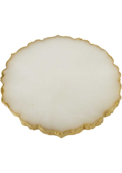 Epoksi Yuvarlak 7 cm Sedef Kenarı Altın 1 Adet fırsatları