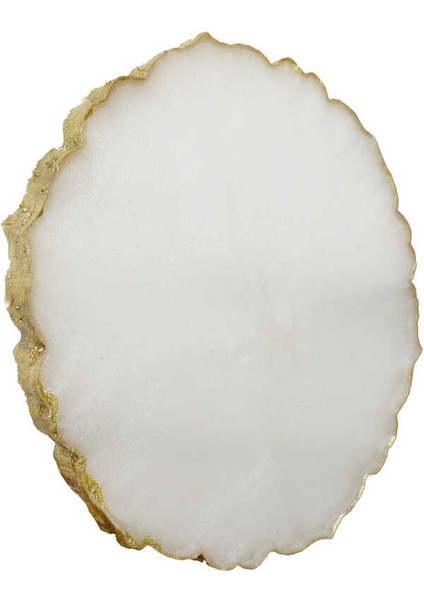 Epoksi Yuvarlak 7 cm Sedef Kenarı Altın 1 Adet indirimleri