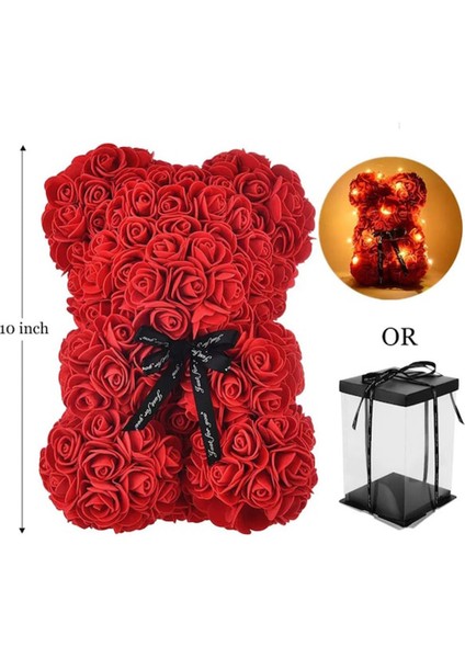 Teddy Rose Kırmızı Gül Ayıcık