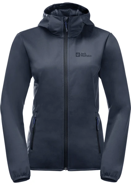 Jack Wolfskin Windhain Hoody Kadın Softshell Ceket 1307481-1010