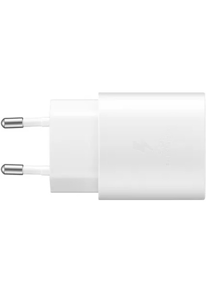 Typec 25W Hızlı Şarj Aleti Beyaz + Type C Kablo