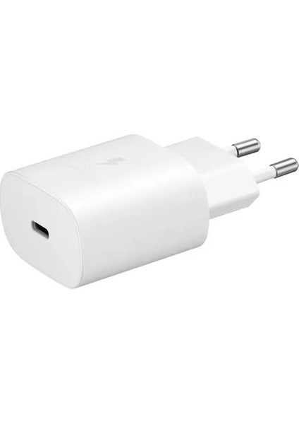Typec 25W Hızlı Şarj Aleti Beyaz + Type C Kablo