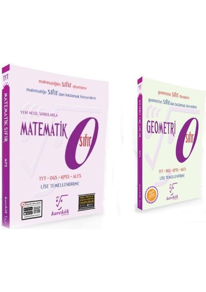 Matematik ve Geometri Sıfır Seti 2 Kitap