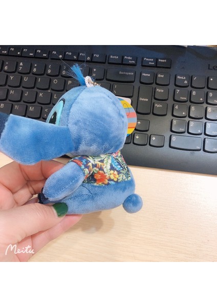 Karikatür Stitch Peluş Anahtarlık - Mavi (Yurt Dışından)