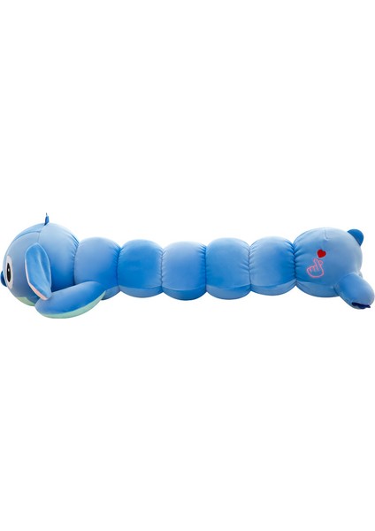 Stitch Uzun Yastık Tırtıl Peluş Oyuncak - Pembe (Yurt Dışından)