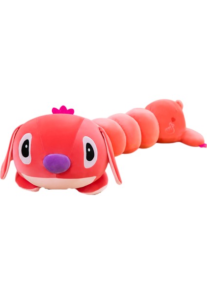 Stitch Uzun Yastık Tırtıl Peluş Oyuncak - Mavi (Yurt Dışından)