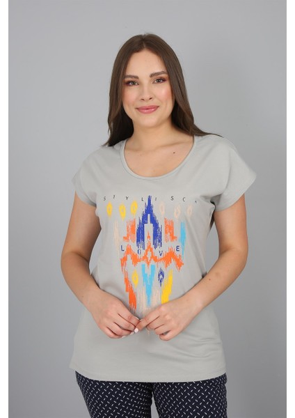 Yuvarlak Yaka Baskılı TShirt fırsatları