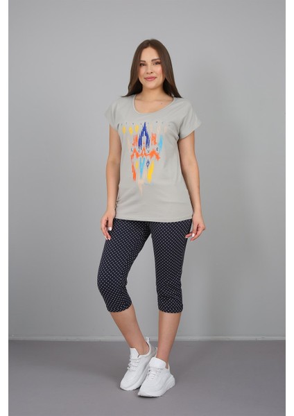 Yuvarlak Yaka Baskılı TShirt modelleri