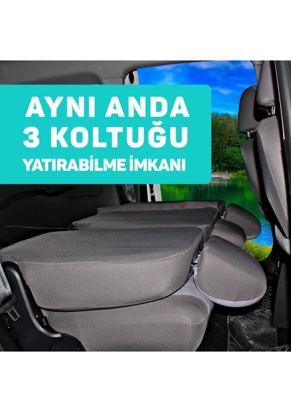 Oto Pandami Renault Kangoo 1998-2008 Uyumlu Gri Ticari Tay Tüyü Koltuk Kılıfı