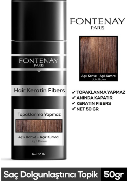 Topik Keratin Fıbers Açık Kahve Topik