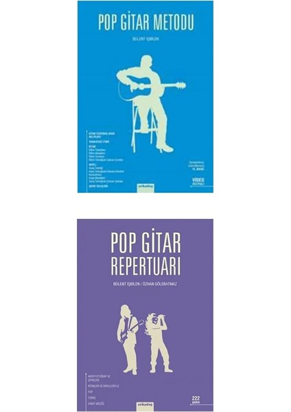 Pop Gitar Metodu - Pop Gitar Repertuarı 2 KİTAP SET!